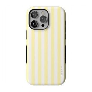 Casely iPhone 15 Pro Max Butter Yellow Stripes Sunday Best Case.